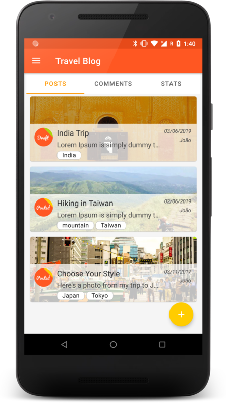 Blogger Android app alternative – BlogIt! editor UI on phone